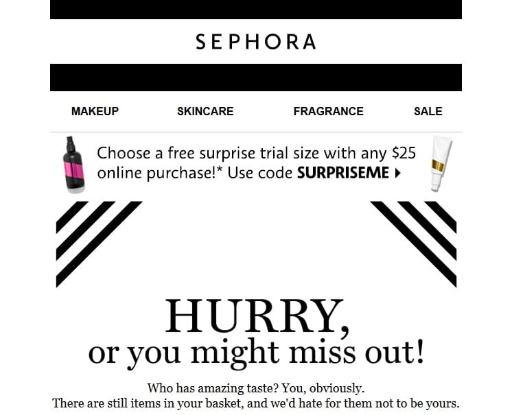 promotional email examples