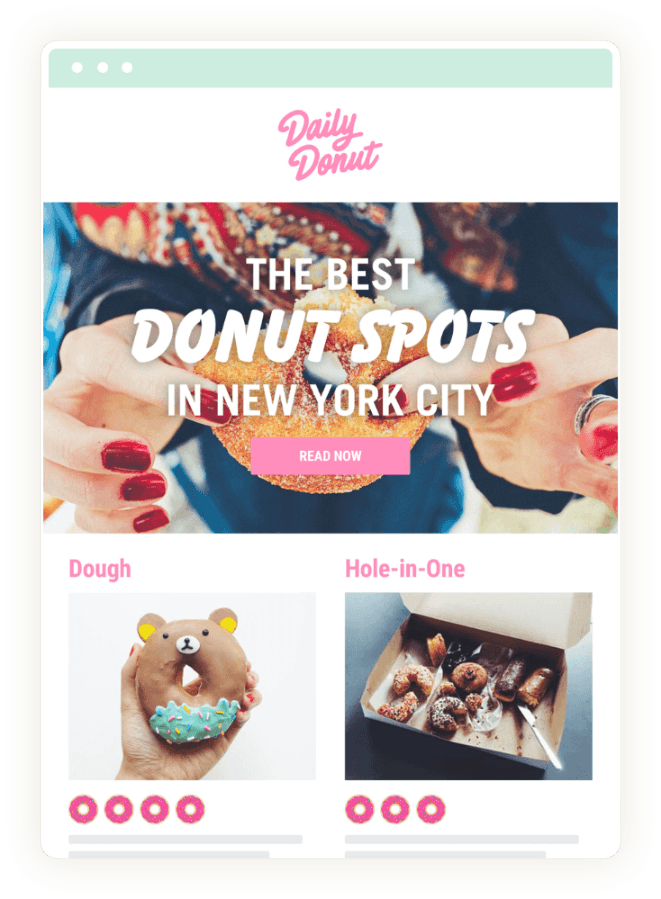 Daily Donut Announcement Email