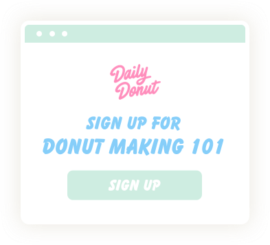 Daily Donut Newsletter Sign Up Form